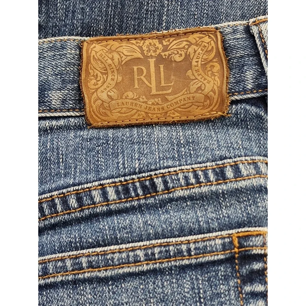 LRL Lauren Ralph Lauren Womens Size 14 Premium Jeans Classic Bootcut Denim
